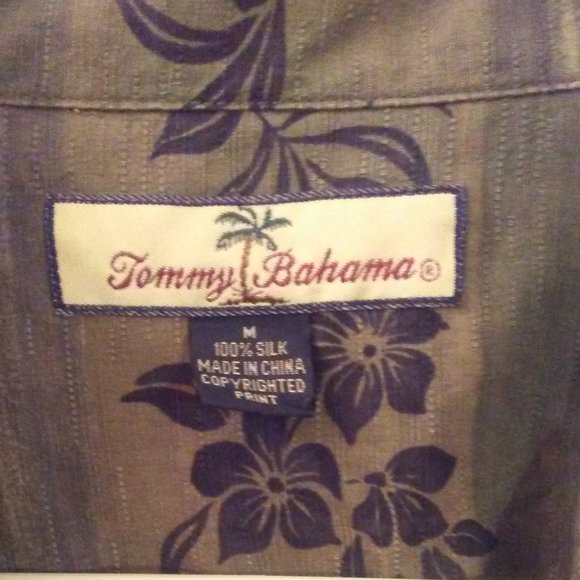Tommy Bahama Relax Hawaiian All Over Print Casual Shirt Sz Medium 100% Silk - Picture 3 of 6